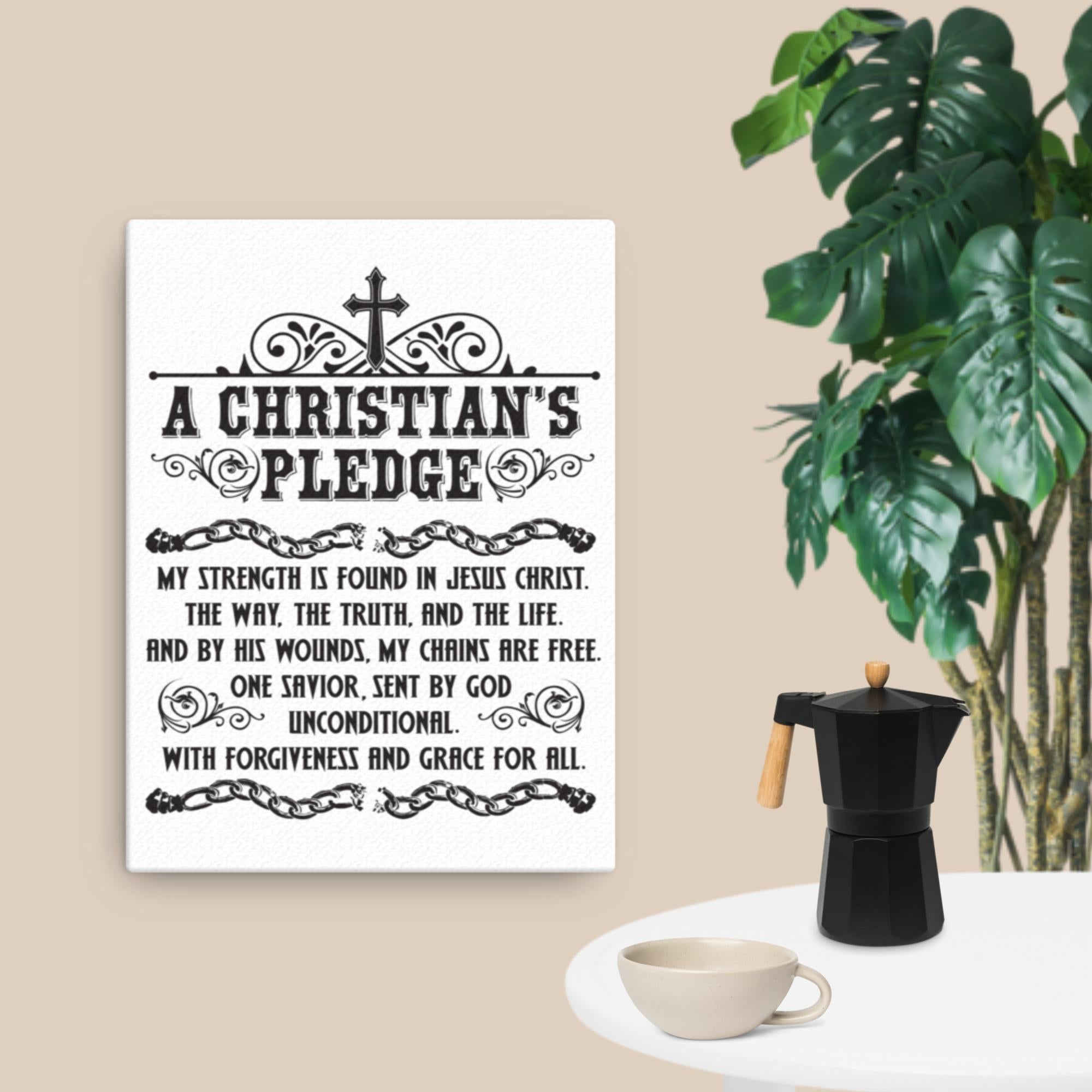 Christian Pledge Canvas