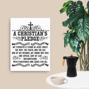 Christian Pledge Canvas