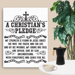 Christian Pledge Canvas